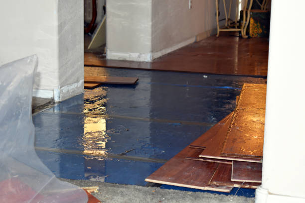Professional Water Damage Restoration technician working in Topsham, ME